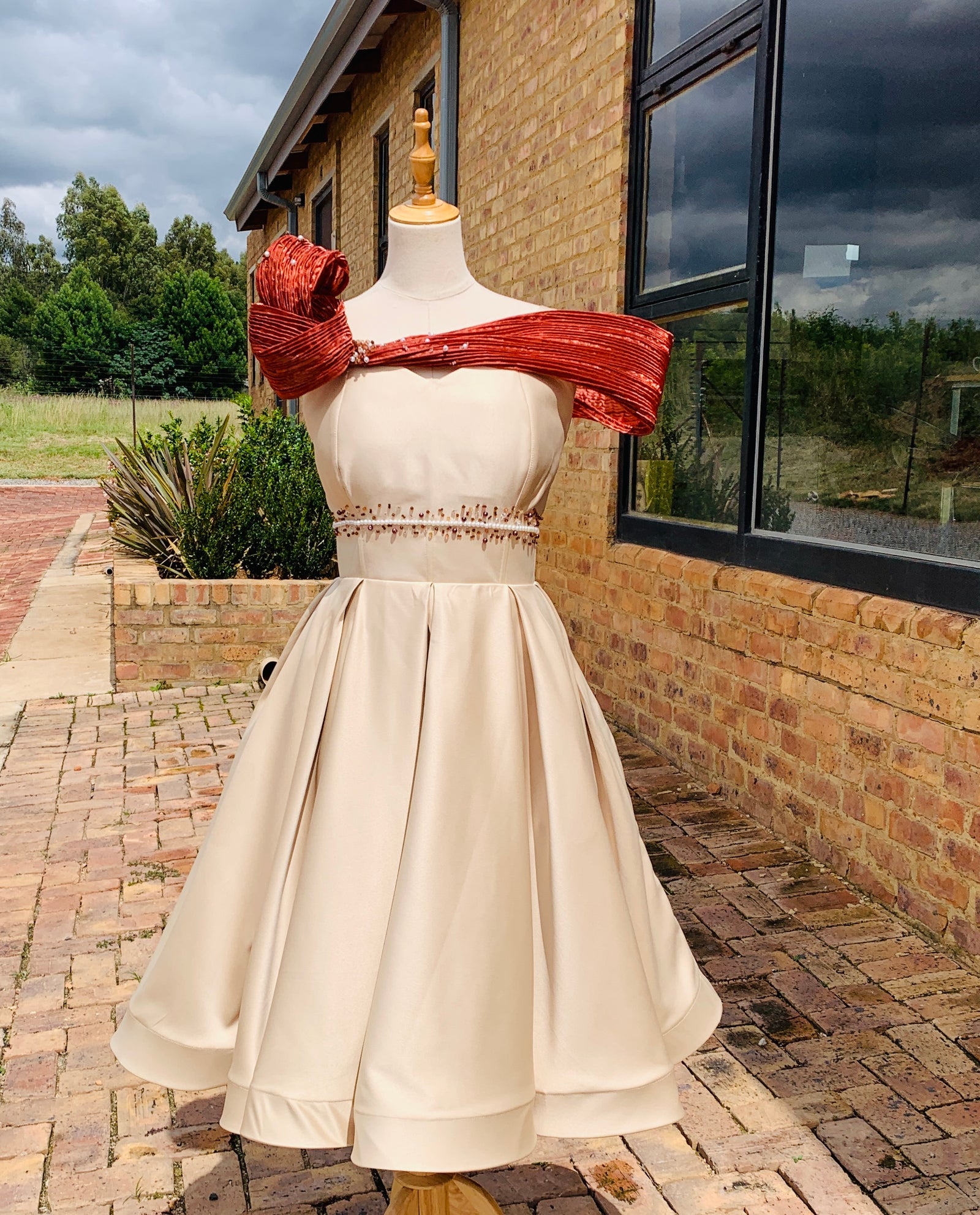 Champagne colored Princess Dress