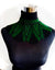 Bottle Green and black choker necklace