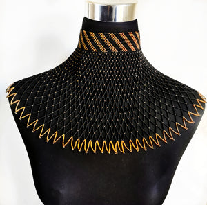 Zulu Beaded Choker Cape Necklace in Alternate Colours