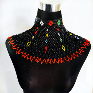 Multicolor Choker Spread Necklace