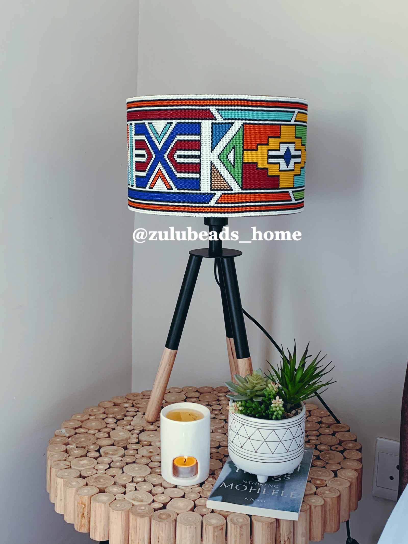 Large Beaded Lamp