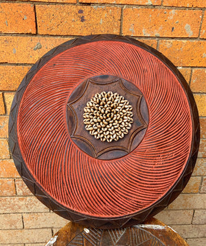 Medium Wooden Shield with cowries