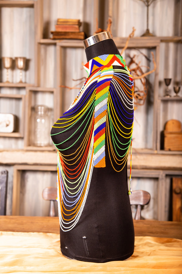 Zulu Beaded Body Beads In Rainbow Or Black And Gold Zulubeads Ada