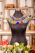 Zulu Beaded Multicolour Bib Necklace Size Small (Songanyi)