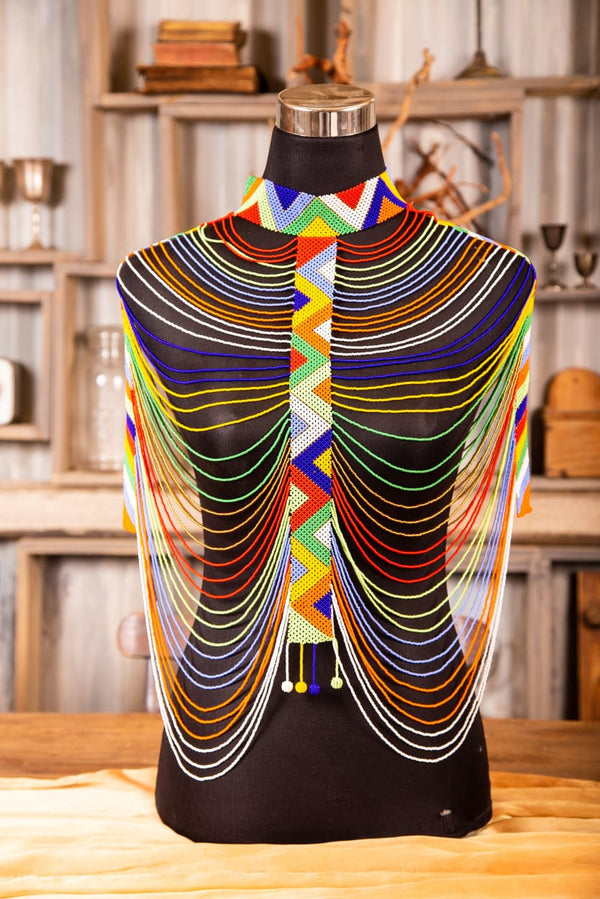 Zulu Beaded Body Beads In Rainbow Or Black And Gold Zulubeads Ada