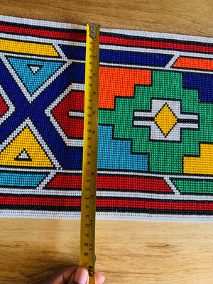 Ndebele beaded table runner