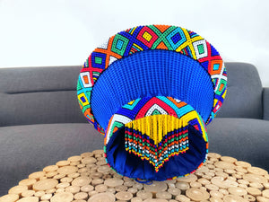 Double Frame Beaded Zulu Hat In Large