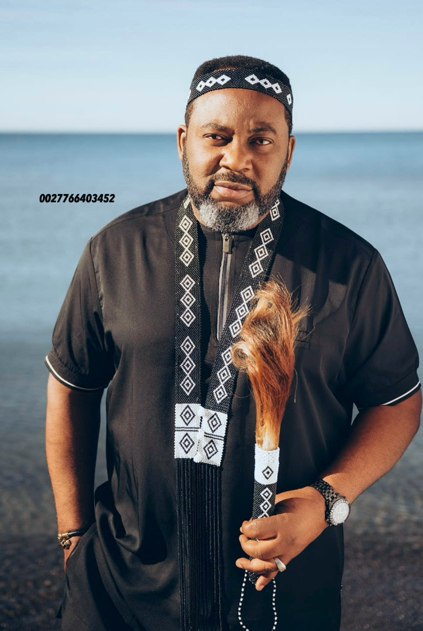 Cow-tail switch, headband and scarf