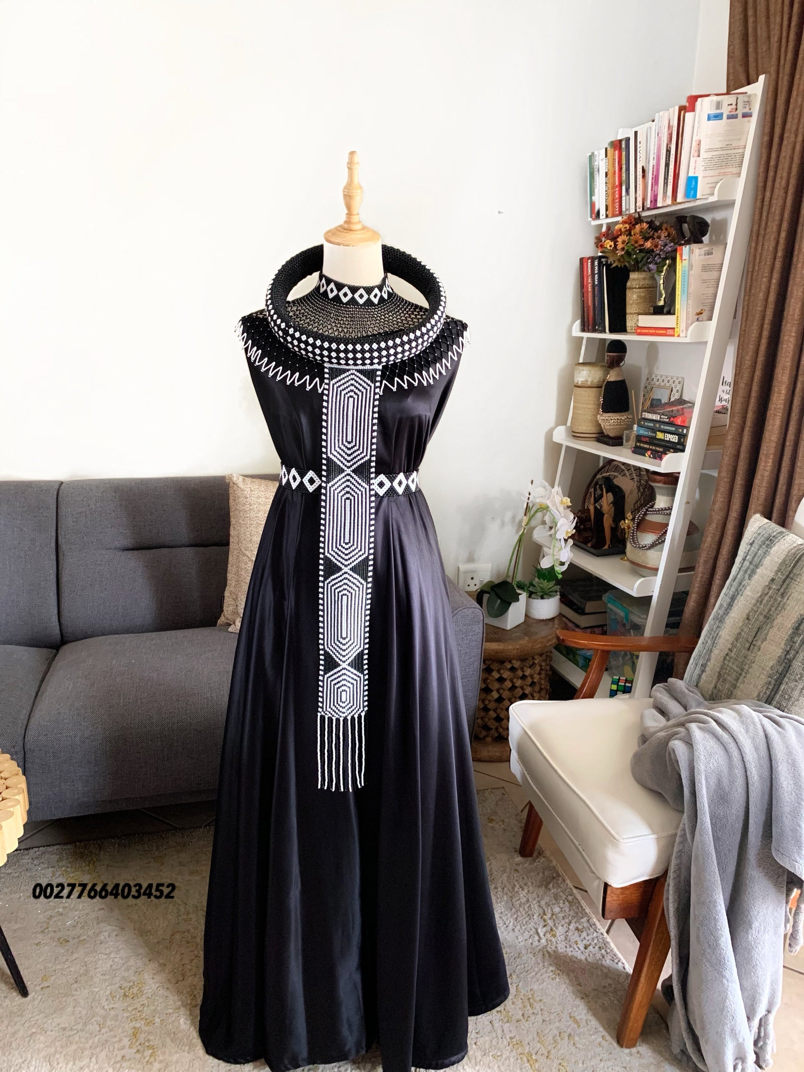 Black and white bridal combo