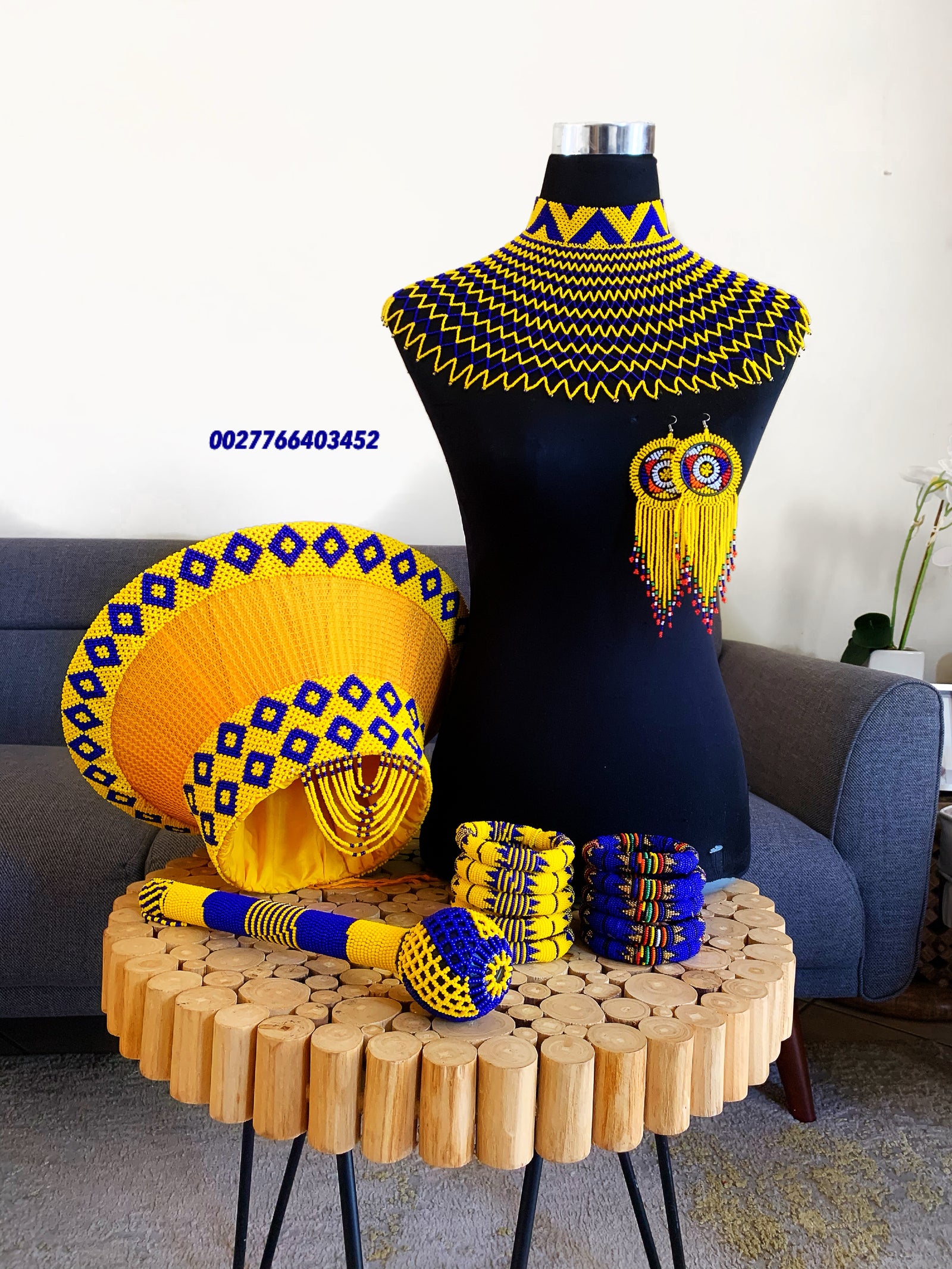 Yellow and Royal Blue Wedding Set