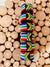 2 or 4 Napkin Ring Set in Ndebele Pattern