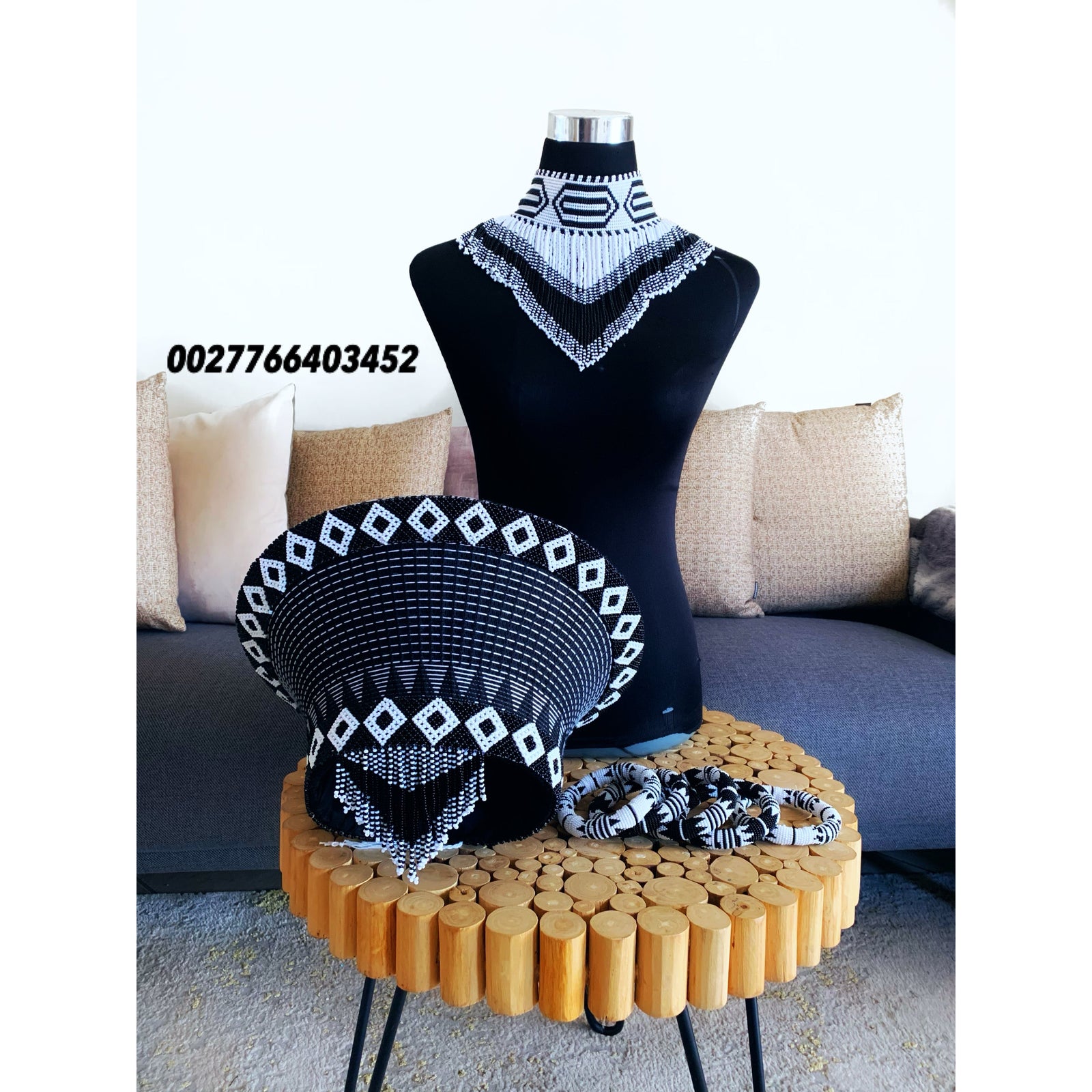 Black and white Bridal set